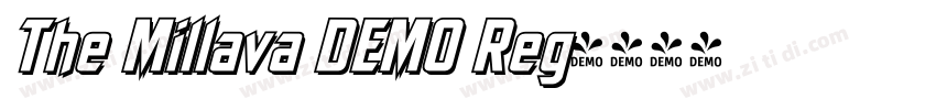 The Millava DEMO Reg字体转换